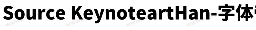 Source KeynoteartHan字体转换